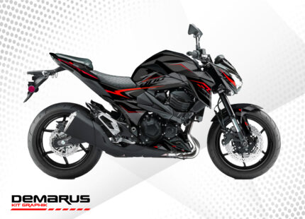 Kit déco Kawasaki Z800 Airline rouge