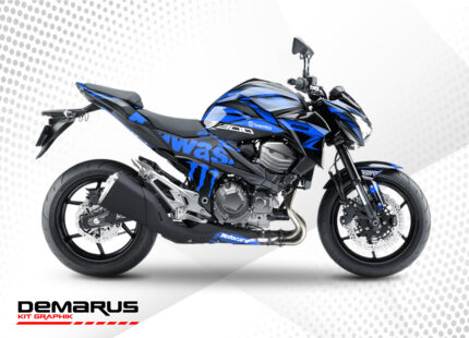 Kit déco Kawasaki Z800 Monster bleu