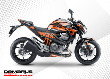 Kit déco Kawasaki Z800 Monster orange
