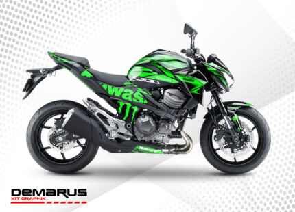 Kit déco Kawasaki Z800 Monster vert
