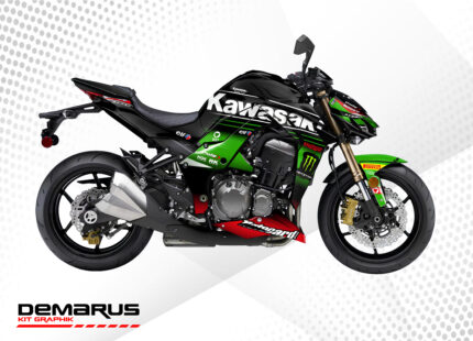Kit déco Kawasaki Z1000 Monster red green