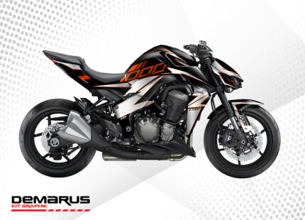 Kit déco Kawasaki Z1000 Sport black orange