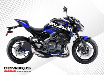 Kit déco Kawasaki Z900 monster bleu